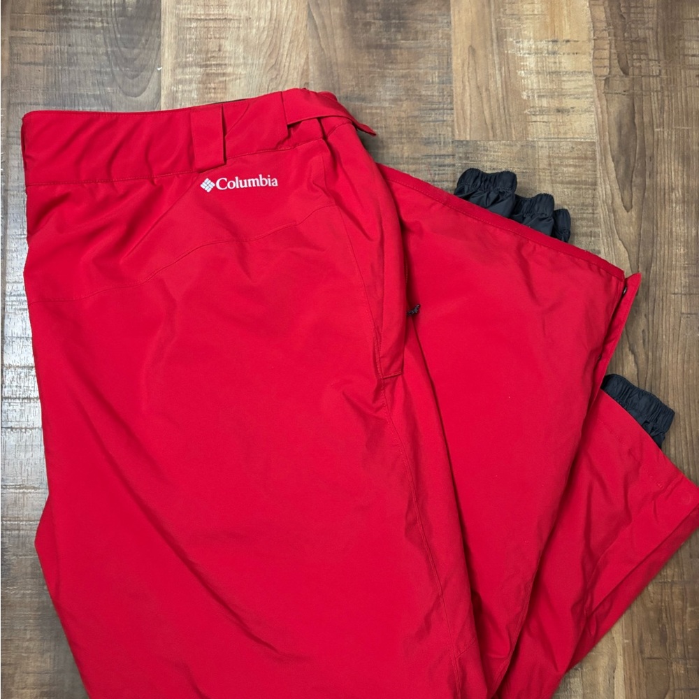 Columbia Men's Sz 3X Red Waterproof Bugaboo IV Snow Ski Pants Omni-Tech